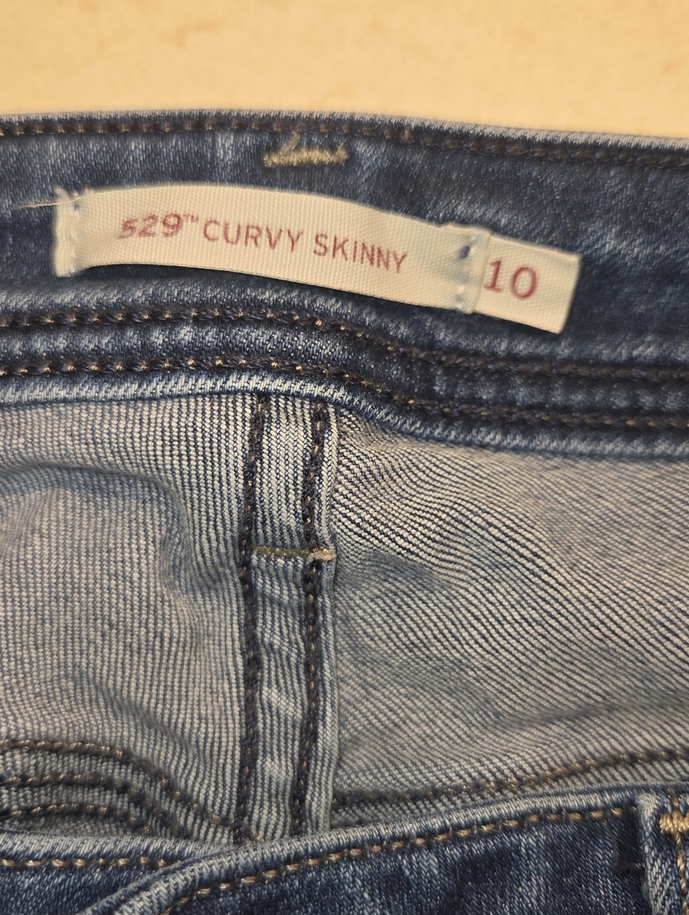 Levis 529 Curvy Skinny Jeans Size 10 Stretch - Picture 3 of 7